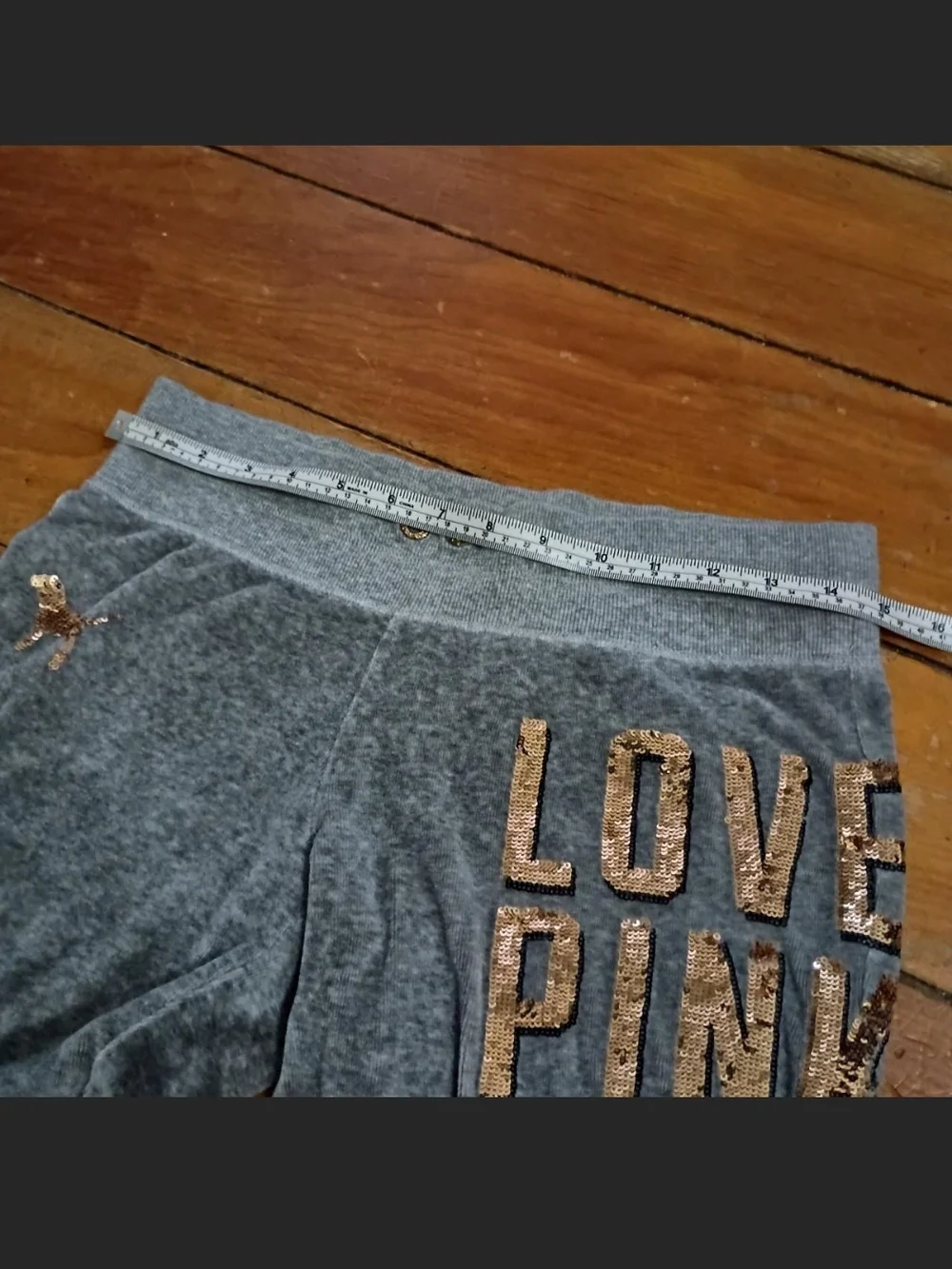 On Hold!! PINK Victoria's Secret Grey Blingy Tracksuit - Picture 5 of 5